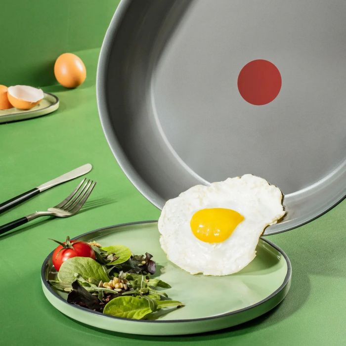 Сковорода Tefal Renew, 26см, алюміній, бакеліт, чорний