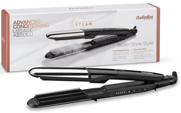 Випрямляч Babyliss Steam Mist, 67Вт, темп.режимів-5, 150-235С, кераміка, чорний