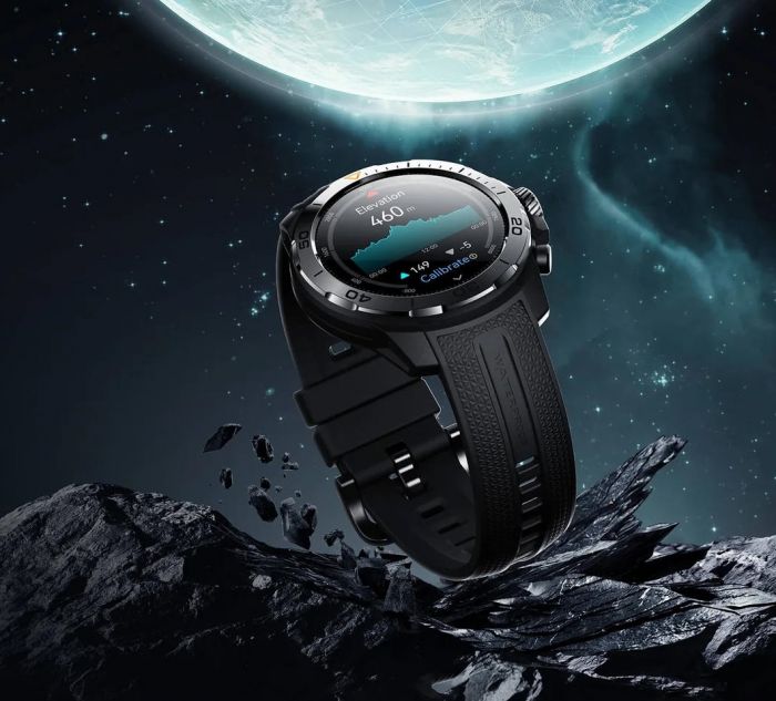 Смарт-годинник Mibro GS Explorer 48мм, 1.32", 466x466, AMOLED, BT 5.3, Dual-band GPS, 10 ATM, чорний обсидіан