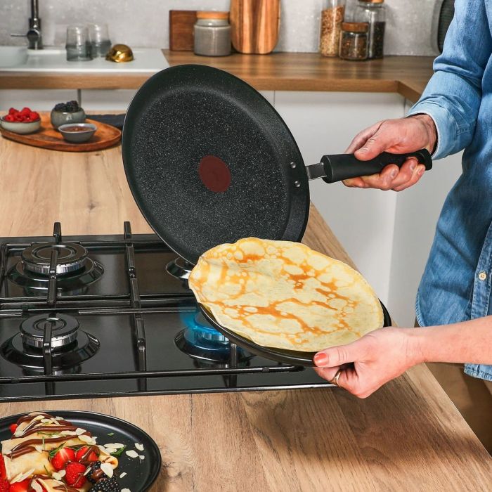 Сковорода для млинція Tefal Expertise, 25см, алюміній, бакеліт, чорний