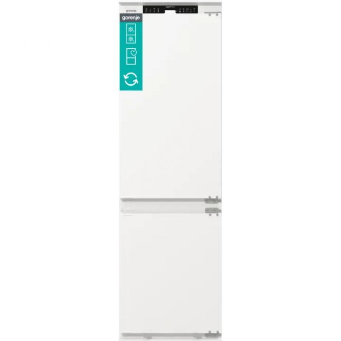 Холодильник Gorenje вбудований з нижн. мороз., 193,7x54x55см, 2 двері,284(76)л, А+, NF+, Зона св-ті, Диспл, Wi-Fi, Біли