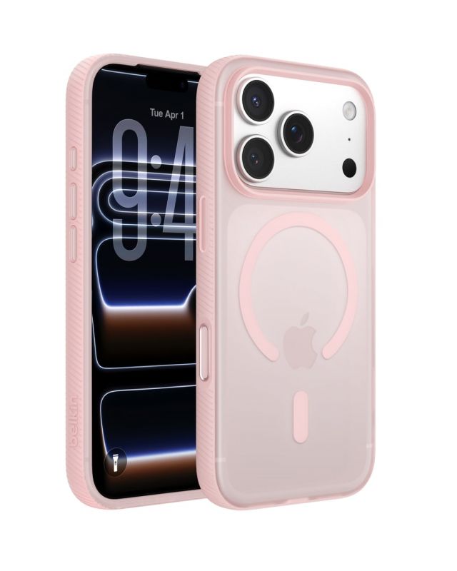 Чохол Belkin для iPhone 17 Pro, Magnetic Protective Grip, Pink
