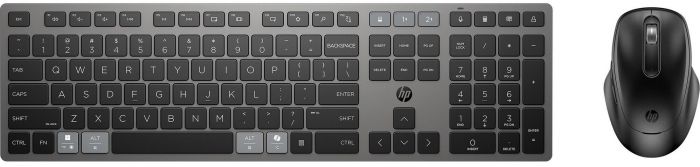 Комплект клавіатура та миша HP 720 Multi-Device Rechargeable, BT, EN/UK, чорний