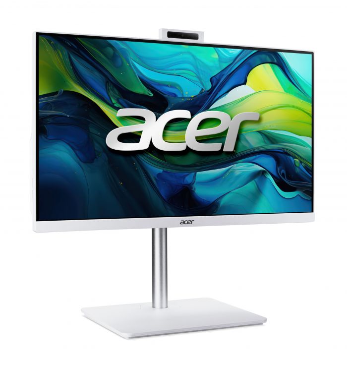 Комп'ютер персональний моноблок Acer Aspire C24A-GRPL 23.8" FHD, Intel 5-120U, 16GB, F512GB, UMA, WiFi, без ОС, білий