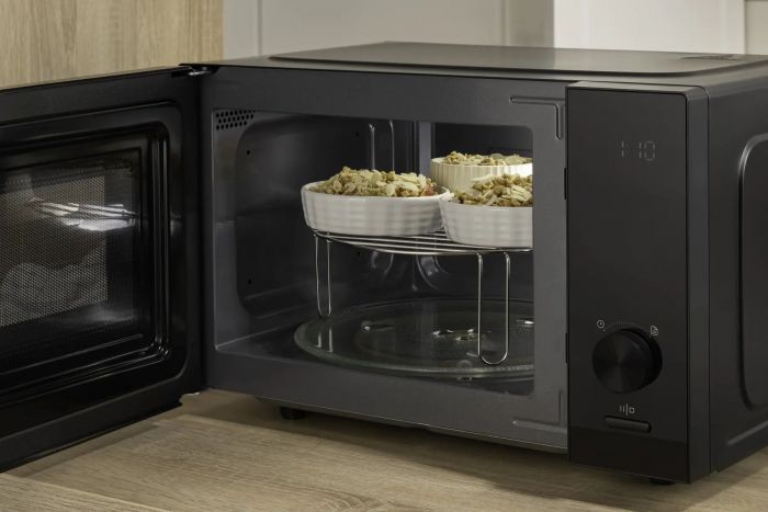 Мікрохвильова піч Gorenje, 23л, електр. керув., 800Вт, гриль, дисплей, 20 програм, інвертор, чорний