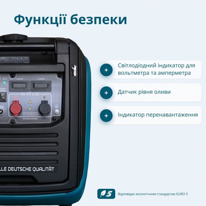 Генератор постійного струму газобензиновий Konner&Sohnen KS 48VGS-DC 3.3кВт 50-55В 60А електростартер 39кг