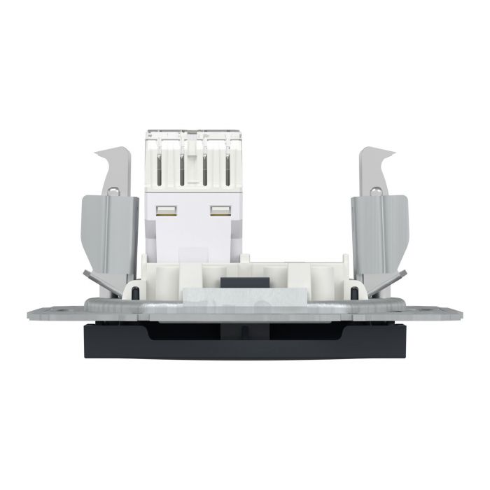 Розетка комп'ютерна RJ45 Schneider Electric, Asfora (антрацит, без рамки)