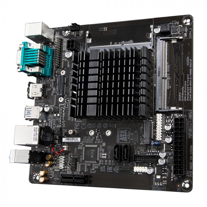 Матиринська плата GIGABYTE N4120I H Intel Celeron 2.6 GHz 2xDDR4 M.2 HDMI D-Sub mITX
