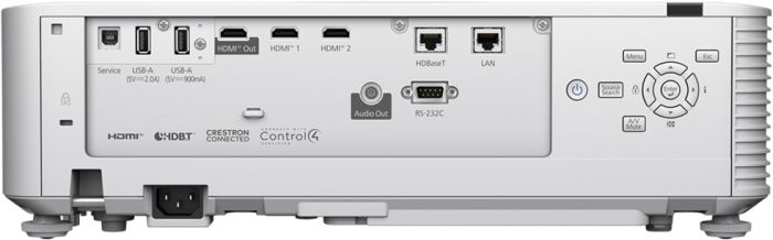 Проєктор Epson EB-L890U WUXGA, 8000 lm, LASER, 1.35-2.2, WiFi, білий