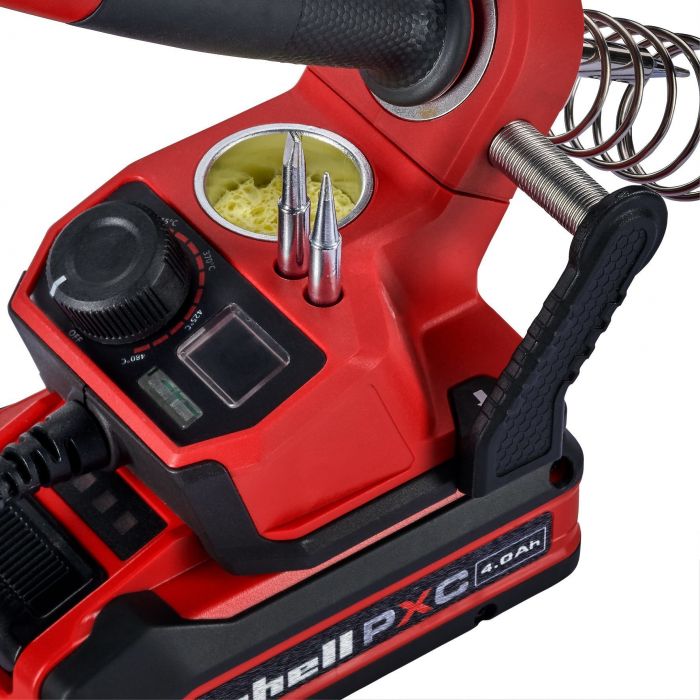Паяльник акумуляторний Einhell TE-SI 18/480 Li E - Solo 18В 205-480°С LCD-дисплей 0.1кг без АКБ та ЗП