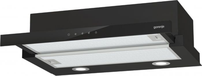 Витяжка Gorenje телескопічна, 60см, 350м.куб/год, чорний