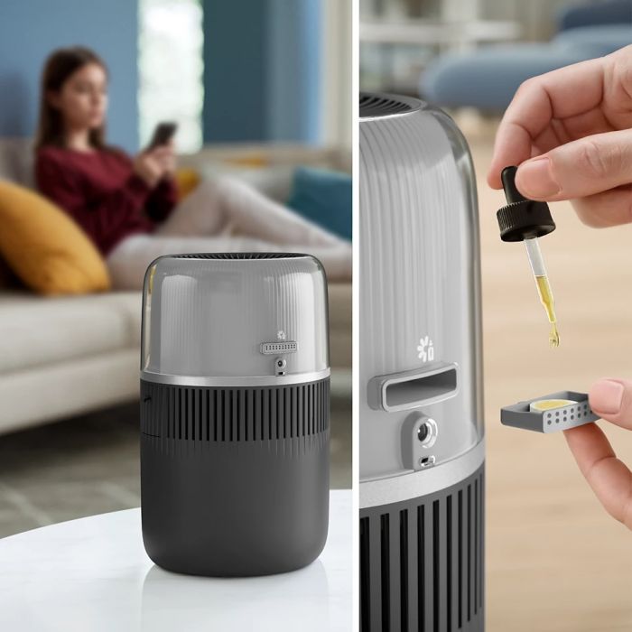 Зволожувач повітря Philips традиційне зволоження Series 5001, 56м2, 4.5л, 400мл/г, електр. кер-ння, режим сну, нічник, темно-синій