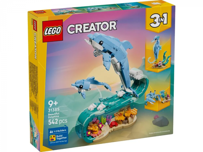 Конструктор LEGO Creator Морські тварини: красиві дельфіни