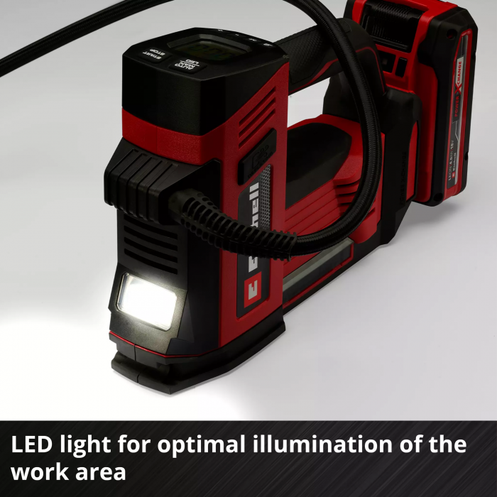 Компресор повітряний акумуляторний Einhell CE-CC 18/23 D Li - Solo, 18В, до 12л/хв, 11бар, 1.16кг без АКБ та ЗП