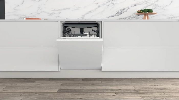 Посудомийна машина Whirlpool вбудована, 14компл., D, 60см, дисплей, інвертор, 3й кошик, білий