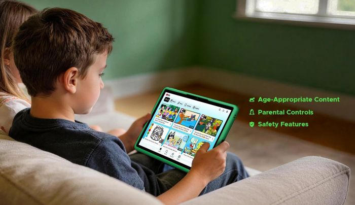Планшет Doogee U11 Kid 11" 4ГБ, 128ГБ, 8580мА•год, Android, зелений