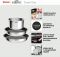 Набір посуду Tefal Ingenio Cook Eat, 4предмети, нержавіюча сталь, бакеліт, сталевий