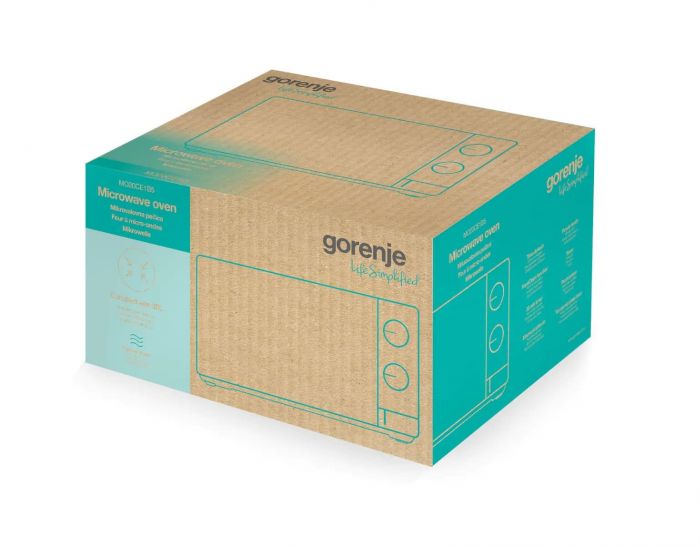 Мікрохвильова піч Gorenje, 20л, мех. керув., 700Вт, чорний