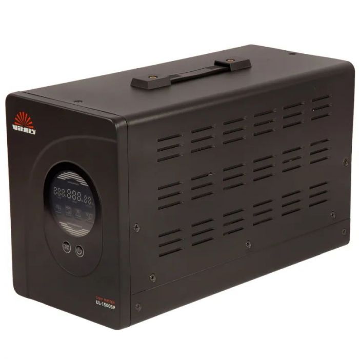 Джерело безперебійного живлення Vitals UL-1500sp, 1500VA/1000W, LCD, 2xSchuko,  на зовнішні АКБ 12В