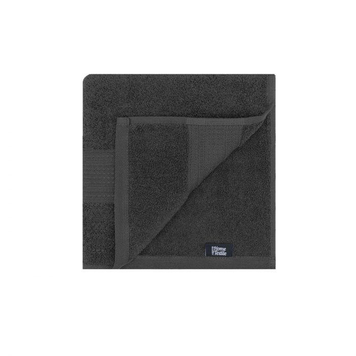 Рушник махровий Ardesto SuperSoft 50х90см, 100% бавовна, сірий темний