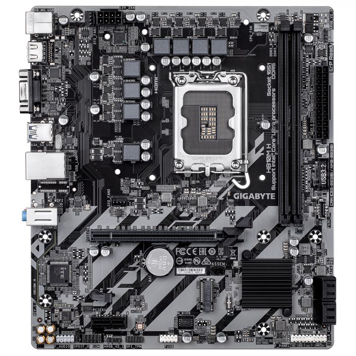 Материнская плата GIGABYTE H810M H s1851 H810 2xDDR5 M.2 HDMI D-Sub mATX