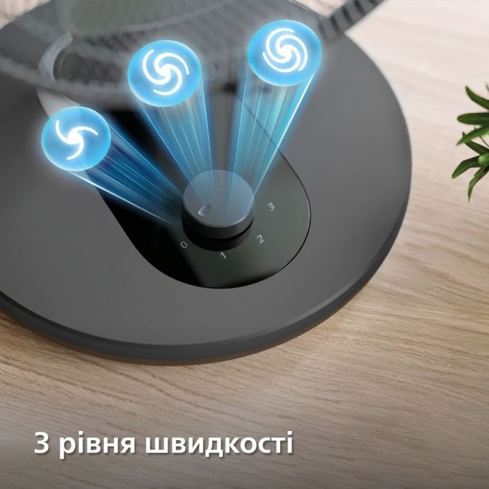 Вентилятор Philips настільний Series 1000, 35см, 35Вт, чорний