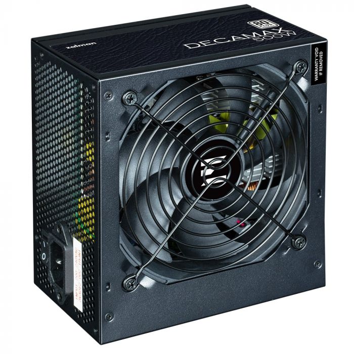Блок живлення Zalman Decamax  (500W) 85%, 80 Plus, 120мм, 1xMB 24pin(20+4), 1xCPU 8pin(4+4), 3xMolex, 4xSATA, 2xPCIe 8pin(6+2)