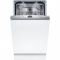 Посудомийна машина Bosch вбудована, 10компл., C, 45см, дисплей, 3й кошик, Zeolith, білий