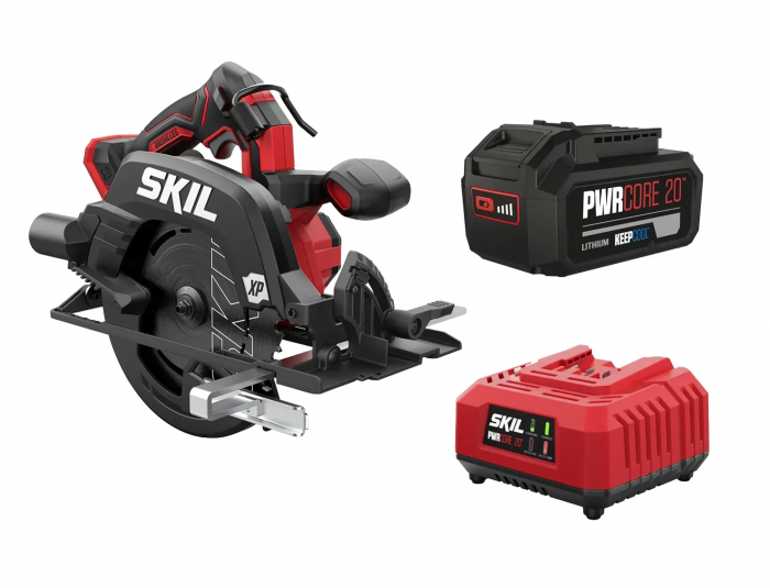 Пила дискова акумуляторна SKIL 3571 CA XP безщіткова 20В 1х5А·год 184мм 2.95кг