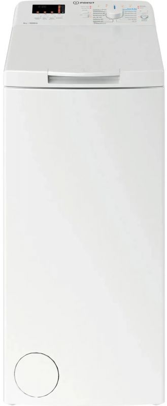 Пральна машина Indesit вертикальна, 5кг, 1000, C, 60см, дисплей, білий