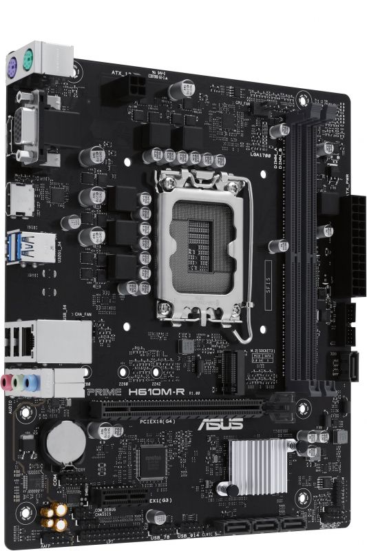 Материнcька плата ASUS PRIME H610M-R-SI s1700 H610 2xDDR5 M.2 HDMI D-Sub DP mATX White BOX WITH ACCESSORY