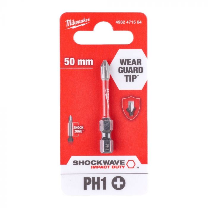 Біта Milwaukee Shockwave, PH1х50мм