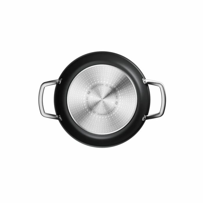 Сотейник Tefal Excellence+, з кришкою, 24см, алюміній, скло, бакеліт, чорний
