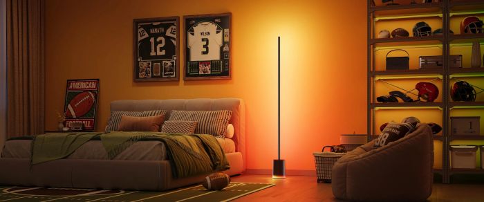 Торшер розумний Govee H607C Floor Lamp 2, 1725Lm, RGBICWW, WI-FI/Bluetooth, чорний