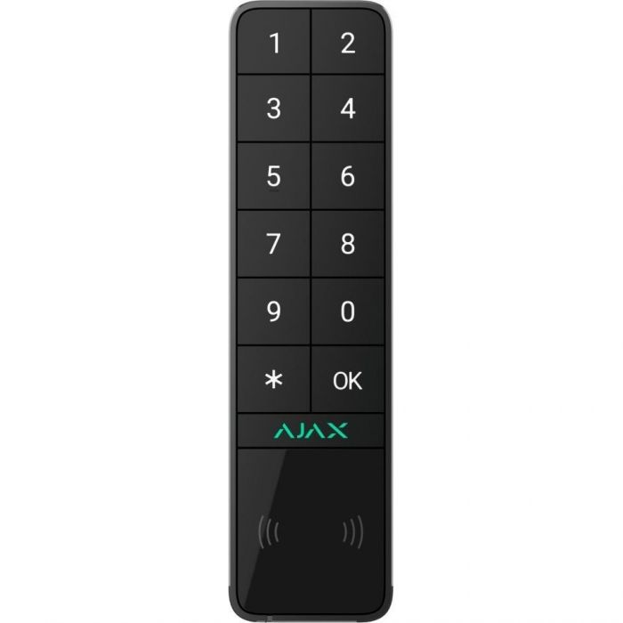Бездротова зовнішня клавіатура Ajax KeyPad Outdoor Jeweller, чорна