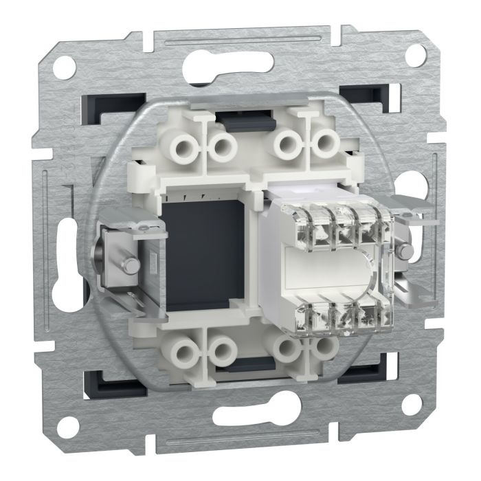 Розетка комп'ютерна RJ45 Schneider Electric, Asfora (антрацит, без рамки)