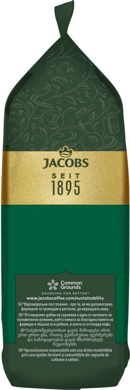 Кава Jacobs зерна, 1000г, Monarch, купаж арабіка/робуста