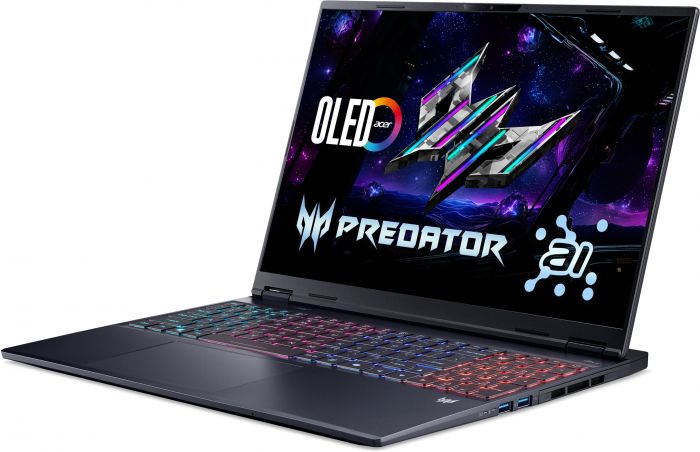 Ноутбук Acer Predator Helios Neo 16S PHN16S-I51 16" OLED, Intel U9-386H, 32GB, F1TB, NVD5060-8, Lin, чорний