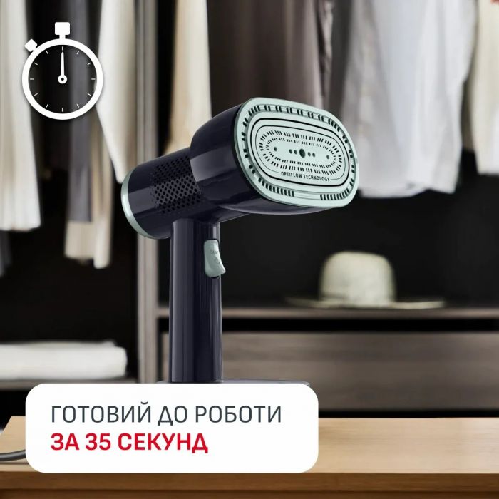 Відпарювач Tefal компактний AeroSteam S, 1420Вт, 150мл, постійна пара - 20гр, чорний