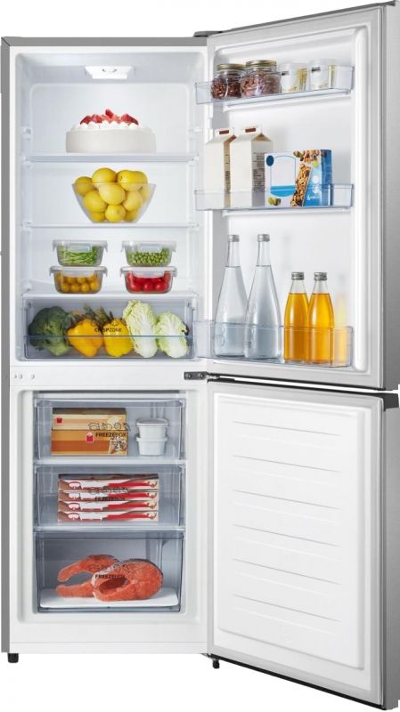 Холодильник з нижн. мороз. камерою Gorenje, 161х55х56см, 2 двері, 160(79)л, А++, механіч.  упр. , Зона св-ті, сірий