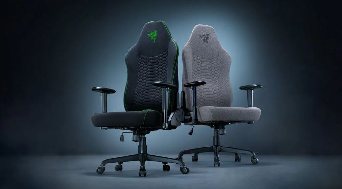 Крісло Razer Iskur V2 X, тканина, 2D-Armrests, сірий світлий