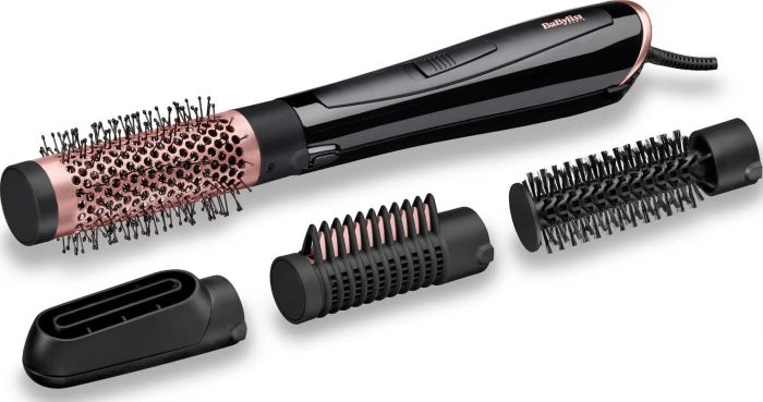 Фен-щітка Babyliss Perfect Finish, 1000Вт, 2 режими, іоніз-я, хол. обдув, кераміка, чорний