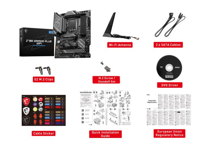 Материнcька плата MSI Z790 GAMING PLUS WIFI s1700 Z790 4xDDR5 HDMI DP WiFi BT ATX