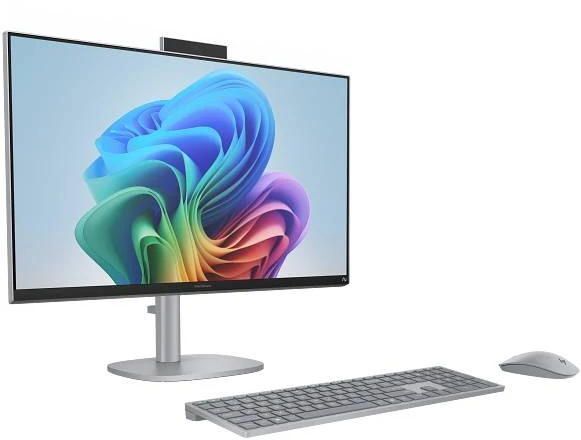Комп'ютер персональний моноблок HP OmniStudio X 27" UHD IPS, Intel U7-258V, 32GB, F1TB, UMA, WiFi, кл+м, Win11, сріблястий