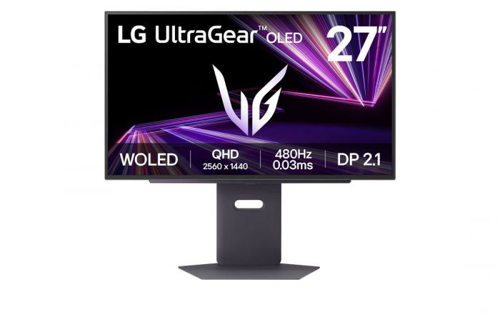 Монітор LG 27" 27GX790A-B 2xHDMI, DP, USB, Audio, OLED, 2560x1440, 480Hz, 0.03ms, DCI-P3 98.5%, G-SYNC, FreeSync, HAS, HDR400