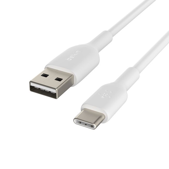 Кабель Belkin USB-A > USB-C заряджання/синхронізації 15Вт, 1м, PVC, білий
