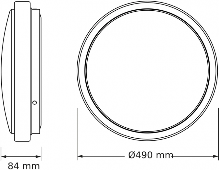 Світильник накладний OSRAM CEILING SKYNE 480мм   Round 48Вт 4000K