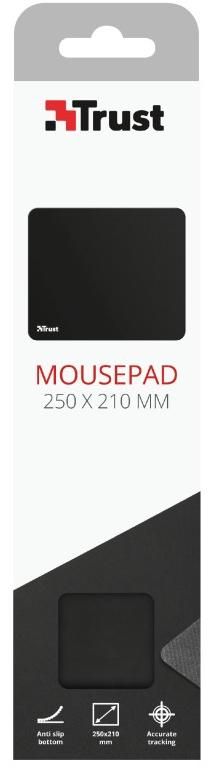 Ігрова поверхня Trust Mouse Pad, M (250х210х3мм), чорний