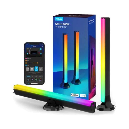 Набір підсвічування Govee H6046 Flow Plus Light Bars, RGBIC, WI-FI/Bluetooth, чорний