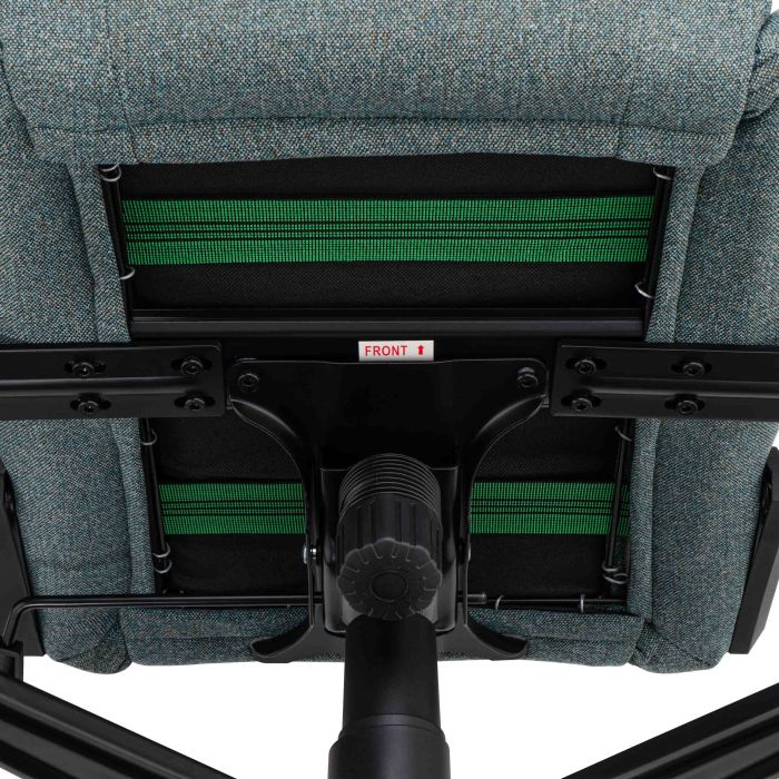 Крісло 2E GAMING BUSHIDO Lite, тканина, 2D-Armrests, зелений темний